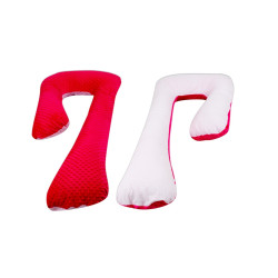Coussin de maternité de minky et coton formé en 7 Coussin de maternité de minky et coton formé en 7